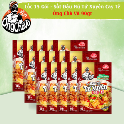 Lốc 15 Gói Sốt Đậu Hũ Tứ Xuyên Cay Tê Ông Chà Và 90g