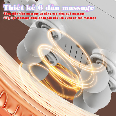 Máy massage đấm lưng và giãn cơ cầm tay Nikio NK-272 Pro - 6 đầu độc đáo cho hiệu suất giãn cơ gấp 6 lần | OKbuy
