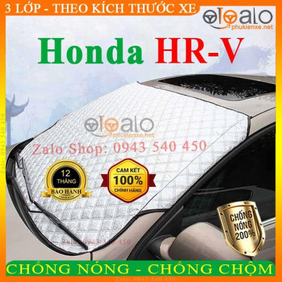 Tấm che chắn nắng kính lái ô tô Honda HRV CAO CẤP 3 Lớp Chắn Nắng Cản Nhiệt | OTOALO