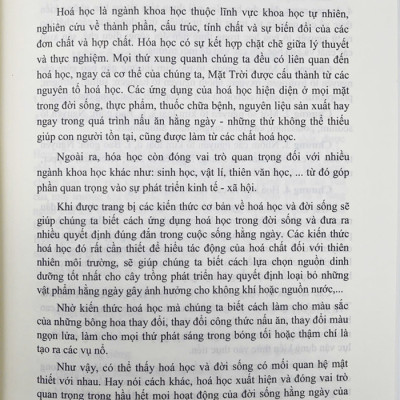 Sách - Hóa học và Đời sống Tập 1 (Sách chuyên khảo)