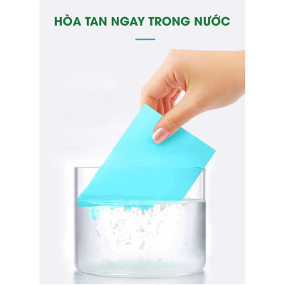 COMBO 30 Giấy Lau Nhà Hòa Tan Thay Thế Nước Lau Sàn Với Công Nghệ Hương Thơm Dịu Nhẹ, Sạch Bóng Sàn Nhà Chỉ Với Một Miếng Giấy 