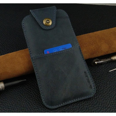 Bao Da Rút cho Iphone 12 Pro Max 13 Pro Max 14 Pro Max Có Quai Cài Da Bò Sáp