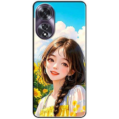Ốp lưng cho Oppo A36 - A60 4G - A74 - A76 - A95 4G - A96 4G - Thiếu Nữ Hướng Dương - Hàng Chính Hãng