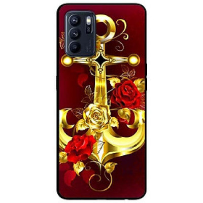 Ốp lưng dành cho Oppo Reno 6 - Reno 6 Z mẫu Neo Vàng Nền Đỏ