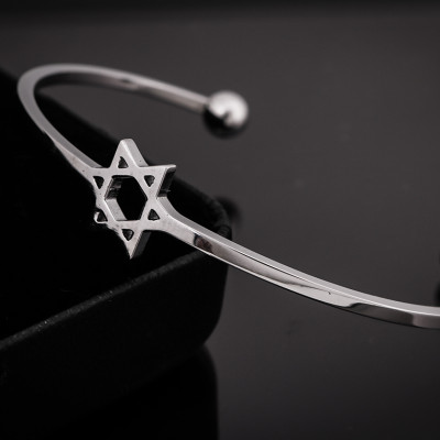 Vòng Tay Nữ Julius Hàn Quốc JS03 Ngôi Sao Thép Không Gỉ Màu Bạc