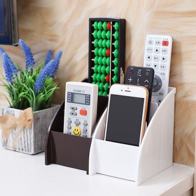 Khay đựng điều khiển/ remote 3 ngăn đa năng Yamada - Made in Japan