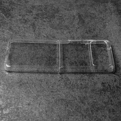 Ốp lưng trong suốt chống sốc chống ố vàng, lưng cứng viền dẻo cho Samsung Galaxy Z Flip 3 bảo vệ toàn diện - Hàng nhập khẩu