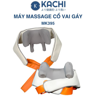 Máy massage cổ vay gáy 4D Kachi MK395 mô phỏng bàn tay người, chạy pin không dây tiện lợi - hàng chính hãng