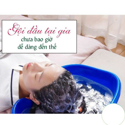 Chậu gội đầu tại giường cho người già, bà bầu, trẻ nhỏ Nhựa Việt Nhật -Thau gội đầu tiện ích - Hàng chính hãng 