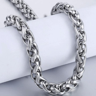 Dây chuyền titan nam cao cấp thời trang rẻ inox thép không gỉ kiểu bông dừa trangsucpt 7mm PTDCNA170