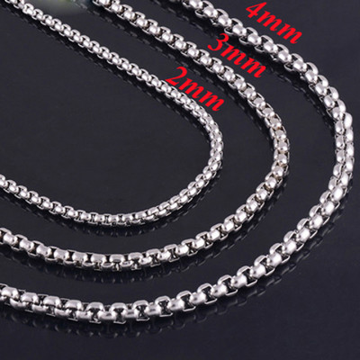 Dây chuyền nam inox thời trang kiểu bông dừa trangsucpt kích cỡ 2mm màu trắng thép không gỉ PTDCNA51