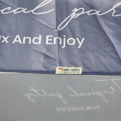 Màn Chụp , Mùng Chụp Cao Cấp Mộc Miên Đỉnh Vuông - Kích Thước 1,8mx2m ( Xanh Xám 3 Đường Kẻ ) 