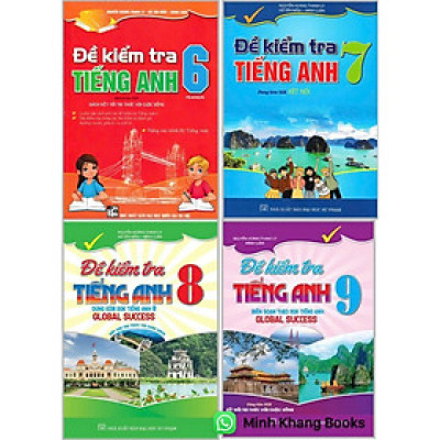 Combo 4 cuốn: Đề kiểm tra Tiếng Anh 6 +7+8+9 (Kết Nối Tri Thức Và Cuộc Sống) (HA-MK)