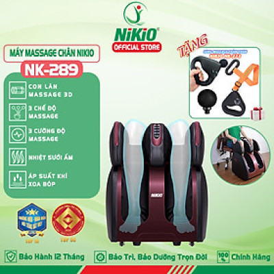 Máy massage chân và bắp chân Nikio NK-289 - Massage đa dạng kế hợp nhiệt nóng làm ấm chân