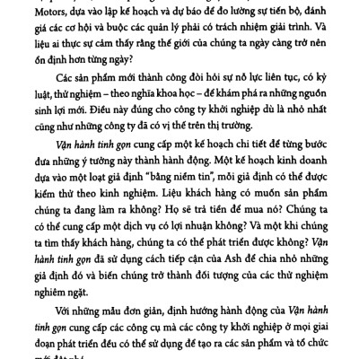 Vận hành tinh gọn - Ash Maurya