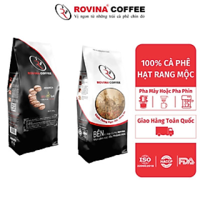 Cà Phê Arabica Cầu Đất  - Pha Phin - Gói 500gr ( Xay Sẵn) Mùi Hương Dịu Nhẹ Vị Cân Bằng Hoàn Hảo Rovina Coffe
