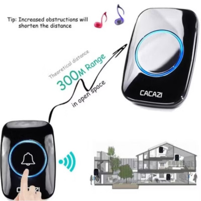 BỘ CHUÔNG CỬA BÁO KHÁCH KHÔNG DÂY XA 200M HÀNG CHẤT LƯỢNG