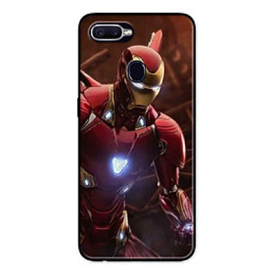 Ốp Lưng in cho Realme 2 Pro Mẫu Người Sắt Nền Đỏ - Hàng Chính Hãng
