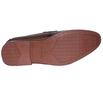 Giày tây nam Huy Hoàng màu nâu đỏ HT7504