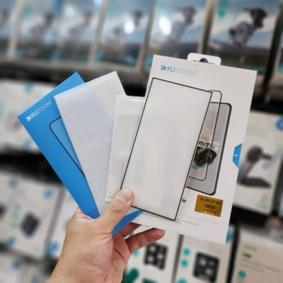 Kính cường lực cho Samsung Galaxy  S25 Ultra , S25 Plus , S25 , S24 Ultra , S24 Plus , S24 chính hãng Kuzoom HD ( Full màn, trong suốt, chống vỡ, dễ dán) - Hàng chính hãng