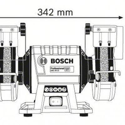 Máy mài để bàn hai đá Bosch GBG 35-15 Professional - HEAVY DUTY