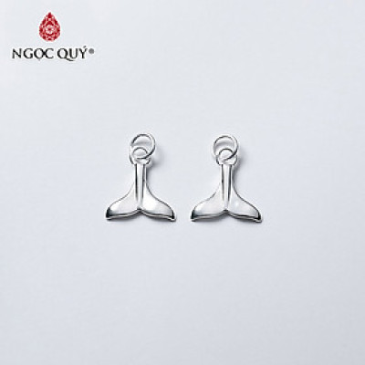 Combo 2 cái charm bạc đuôi cá treo - Ngọc Quý Gemstones