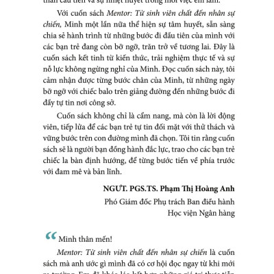 Sách - Mentor - Từ Sinh Viên Chất Đến Nhân Sự Chiến