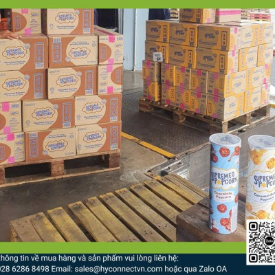 Bắp rang Supremeo Combo 2 vị (1 lon Bắp rang vị sô cô la 80 g và 1 lon Bắp rang vị bơ và caramen Supremeo 80 g)