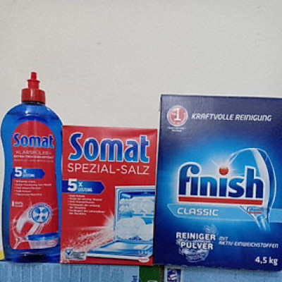 Bộ 3l sản phẩm bột rửa bát Finish 4,5 kg