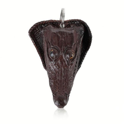 Móc khóa đầu cá sấu Huy Hoàng cỡ lớn màu nâu đất HC8286