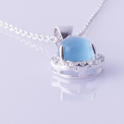 Dây chuyền bạc nữ trang sức bạc Ý S925 Bạc Xinh Huệ Ngân - Giọt sương long lanh YYDZ123