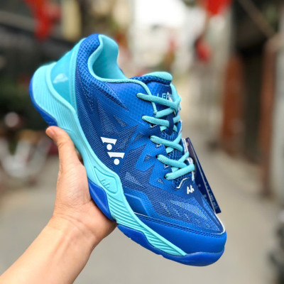 giày bóng chuyền Lefus L028 mầu xanh, đế kếp bền bỉ - hàng công ty