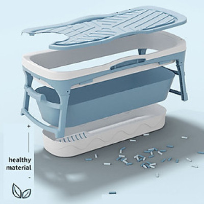 Bồn tắm gấp gọn cho cả gia đình- Bồn tắm silicon cao cấp -tiết kiệm không gian -hàng chính hãng								