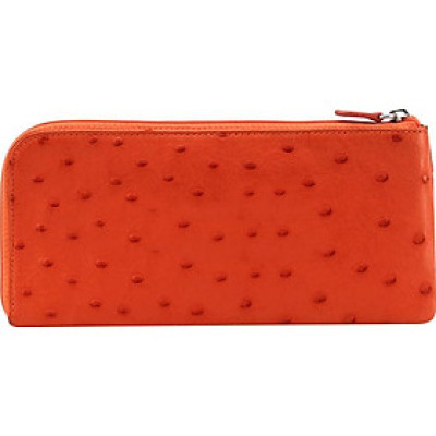 Ví Nữ Da Đà Điểu 1 Khóa Huy Hoàng HT3421 (19 x 10.5 cm) - Cam