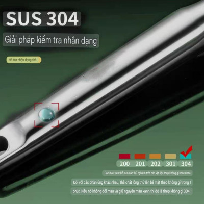 ( hàng Cao Cấp ) Chao Vợt Lưới Đột Dập CNC Rổ Lọc Thức Ăn Đa Chức Năng Cho Nhà Bếp Vá Sạn Vợt INOX SUS304 Cao Cấp