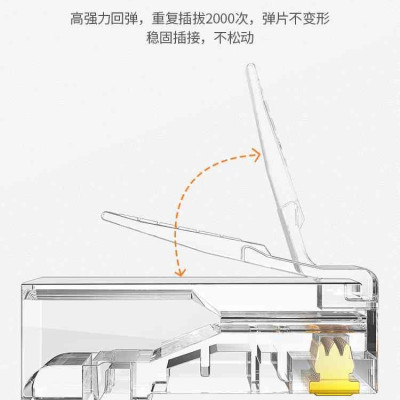 Ugreen UG30156NW183TK 100Pcs Đầu bấm mạng Cat5 Utp 100 cái / hộp - HÀNG CHÍNH HÃNG