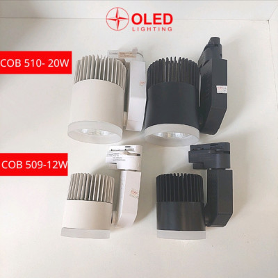 Đèn rọi ray tản nhiệt nhôm 12w/20w dùng trang trí shop quần áo, showroom.