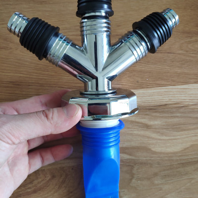 Bộ thoát nước máy giặt, thoát nước thải, nước thoát sàn nhà tắm, vệ sinh kiêm chống mùi hôi, ngăn côn trùng trào ngược – Bộ chia 3, MIHOCO 312