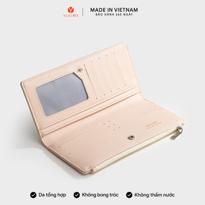 Ví Yuumy (Thời trang nữ cầm tay dáng đứng  - Ví da Seasand YV116)