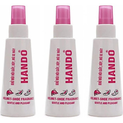 Combo 3 Chai xịt Khử Mùi Hôi Giầy Dép Mũ Bảo Hiểm Hando 120ml