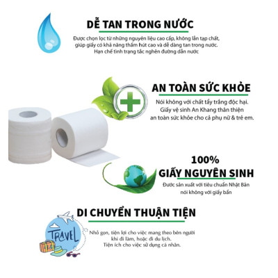 Hai lốc giấy lụa Japani Silk10 ba lớp - 10 cuộn / lốc