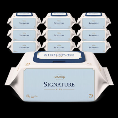 Khăn Ướt Nhập Khẩu Hàn Quốc Bebesup Signature 70 Tờ/Gói Thương Hiệu Bebesup