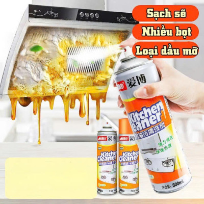 Chai Xịt Bọt Tẩy Rửa Đa Năng 500ml – Làm Sạch Dầu Mỡ, Vết Bẩn Nhà Bếp & Nhà Tắm