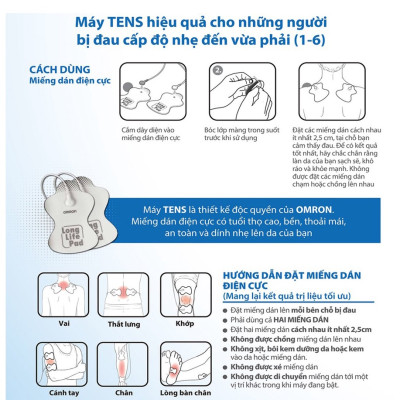 Máy Massage Xung Điện Trị Liệu OMRON HV-F013