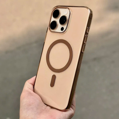 Ốp lưng Xlevel Clear Case Vàng Sa Mạc chống ố vàng hỗ trợ sạc không dây cho điện thoại ip 16 pro max [Camera Control Button] – Hàng nhập khẩu