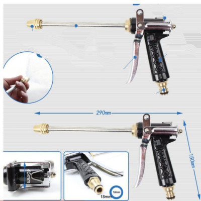  Bộ dây vòi xịt nước rửa xe, tưới cây . tăng áp 3 lần, loại 20m 206318 đầu đồng, cút+ tặng đai