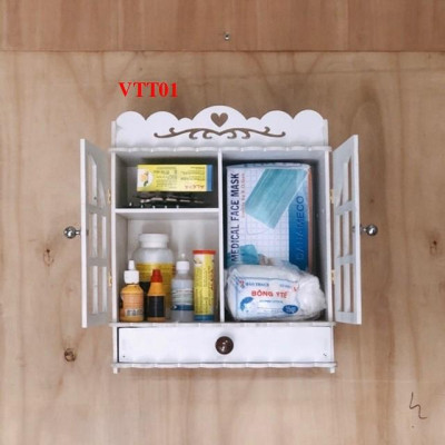 Tủ thuốc gia đình treo tường VTT01 - Nội thất lắp ráp