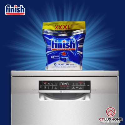 Viên rửa bát Finish Quantum Max 60 viên - Hàng chính hãng 