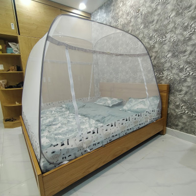 Màn Chụp Mùng Chụp Đỉnh Vuông Mộc Miên (2 Cửa ) nhiều Size