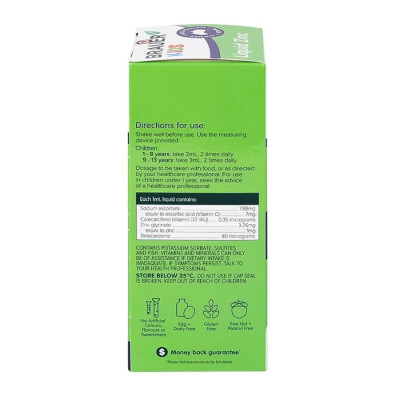 Brauer Kids Liquid Zinc - hỗ trợ cho trẻ biếng ăn từ 1 tuổi (200m)